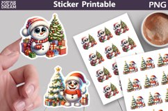 Snowman Sticker | Christmas Sticker Printable Product Image 1