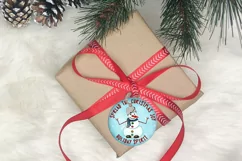 Spread The Christmas Joy Ornament | Snowman Ornament Print Product Image 2