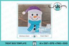 Snowman Christmas Treat Bag Template SVG Product Image 8