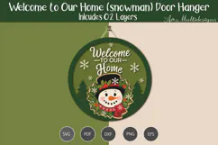 Welcome to our home Door hanger Product Image 2