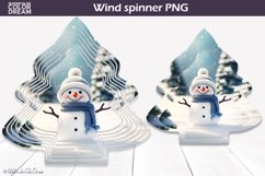Snowman Wind Spinner Design| Winter Wind Spinner Product Image 1