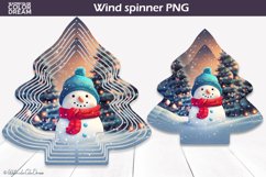 Snowman Winter Wind Spinner PNG | Christmas Wind Spinner Product Image 1