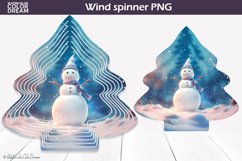 Christmas Tree Wind Spinner PNG | Snowman Wind Spinner Product Image 1