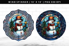 Snowman Wind Spinner Design | Wind Spinner Sublimation PNG Product Image 1
