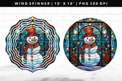 Snowman Wind Spinner Design | Wind Spinner Sublimation PNG Product Image 1