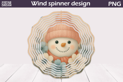 Christmas Wind Spinner | Snowman Floral Wind Spinner Product Image 1