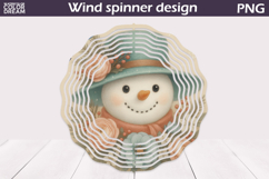 Christmas Wind Spinner | Snowman Floral Wind Spinner Product Image 1