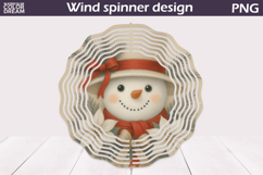 Christmas Wind Spinner | Snowman Floral Wind Spinner Product Image 1