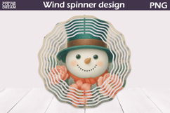 Christmas Wind Spinner | Snowman Floral Wind Spinner Product Image 1