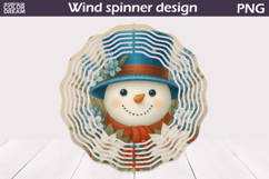 Christmas Wind Spinner | Snowman Floral Wind Spinner Product Image 1