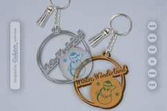Snowman Keychain SVG Product Image 2