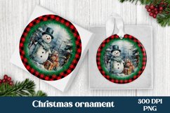 Christmas snowman ornaments sublimation PNG