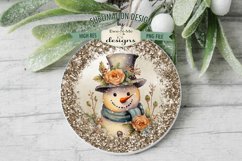 Rustic Snowman with Rose Wind Spinner Sublimation Design Product Image 4