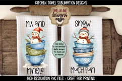 Holiday Kitchen Towel Bundle | 16 Christmas Baking PNG Files Product Image 10