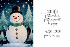 Funny Christmas Postcard & Art Prints - 3 JPEG Files Product Image 3