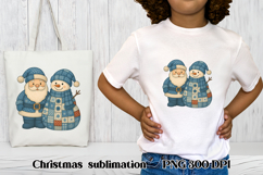 Cute Christmas snowman clipart PNG | Christmas Patchwork PNG Product Image 1