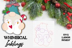 Snowman Gnome Ornament SVG For Laser Cutting Product Image 1