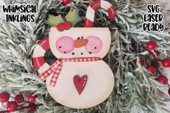 Snowman Mug Ornament Laser SVG Product Image 1