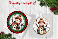 Snowman ornaments PNG | Christmas sublimation design Product Image 1