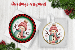 Snowman ornaments PNG | Christmas sublimation design Product Image 1