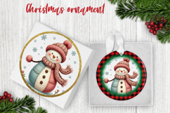 Snowman ornaments PNG | Christmas sublimation design Product Image 1