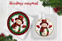 Snowman ornaments PNG | Christmas sublimation design Product Image 1