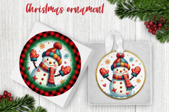 Snowman ornaments PNG | Christmas sublimation design Product Image 1