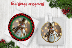 Snowman ornaments PNG | Christmas sublimation design Product Image 1