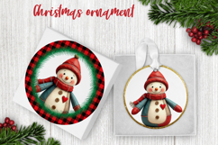 Snowman ornaments PNG | Christmas sublimation design Product Image 1