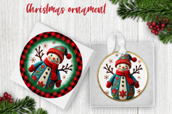 Snowman ornaments PNG | Christmas sublimation design Product Image 1