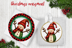 Snowman ornaments PNG | Christmas sublimation design Product Image 1