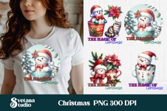 Christmas snowman sublimation | Christmas PNG design Product Image 1