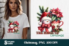 Christmas snowman sublimation | Christmas PNG design Product Image 1
