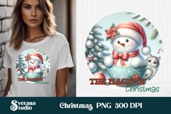 Christmas snowman sublimation | Christmas PNG design Product Image 1