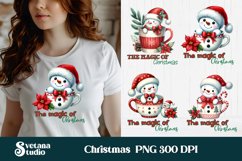 Christmas snowman sublimation | Christmas PNG design Product Image 1
