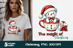 Christmas snowman sublimation | Christmas PNG design Product Image 1