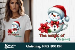 Christmas snowman sublimation | Christmas PNG design Product Image 1