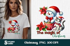 Christmas snowman sublimation | Christmas PNG design Product Image 1
