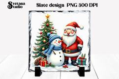 Christmas cute snowman slate | Christmas pillow sublimation Product Image 1