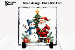 Christmas cute snowman slate | Christmas pillow sublimation Product Image 1