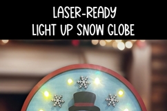 Let It Snow Snowman Snow Globe Light Up Laser Ready SVG Product Image 4