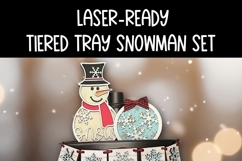Snowman Tiered Tray SVG | Laser Cut SVG Files | Six Designs Product Image 7