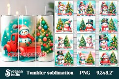 Christmas tumbler bundle | Christmas snowman tumbler Product Image 1
