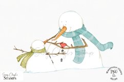 Snowmen forming a heart with their hands wall art. Ideal for the Christmas crafting projects