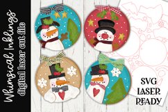 Snow Pals Ornament Set SVG For Laser Cutting Product Image 1