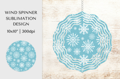 Winter Wind Spinner Sublimation. Snowflake Spinner Design 08 Product Image 1