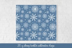 Winter Snowflakes tumbler sublimation. Christmas tumbler Product Image 3