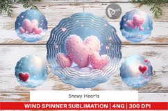 Wind Spinner Snow Hearts Product Image 1