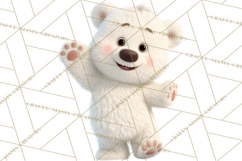 Winter Village Clipart, Snowman &amp; Fox Digital Art PNG Product Image 2