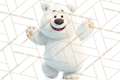 Winter Village Clipart, Snowman &amp; Fox Digital Art PNG Product Image 4